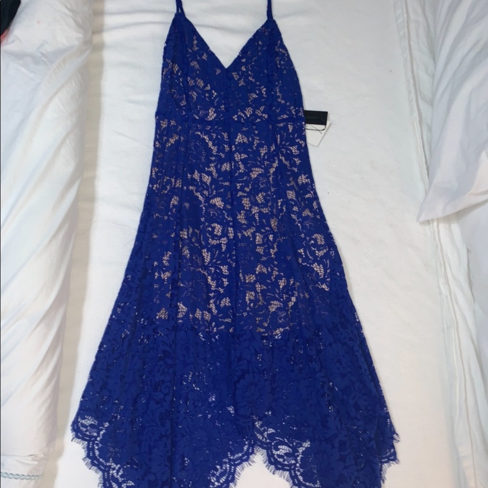 Blue midi dress